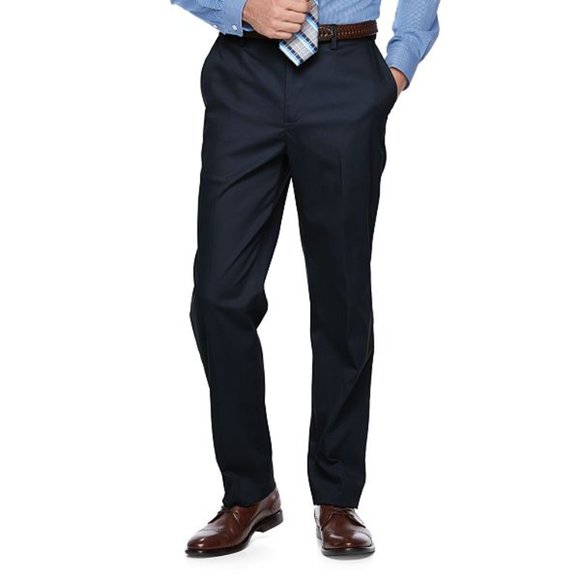 Croft & Barrow Classic Fit Flat Front Khaki Pant